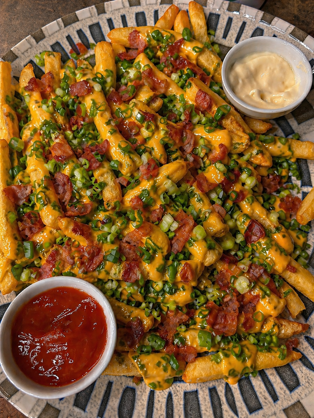 Papas fritas completas